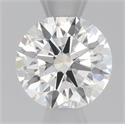Natural Diamond 0.54 Carats, Round with Excellent Cut, J Color, VS1 Clarity and Certified by GIA