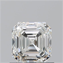 Natural Diamond 1.01 Carats, Asscher with  Cut, I Color, VVS1 Clarity and Certified by GIA