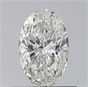 Natural Diamond 0.51 Carats, Oval with  Cut, G Color, VS1 Clarity and Certified by GIA