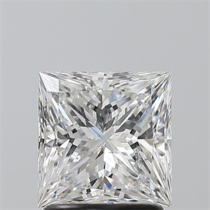 Foto Diamante Natural 1.70 quilates, Princesa , Color E, claridad SI2 y certificado GIA de