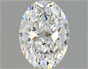 Natural Diamond 1.04 Carats, Oval with  Cut, D Color, VVS2 Clarity and Certified by GIA