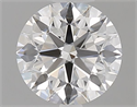 Natural Diamond 0.75 Carats, Round with Excellent Cut, E Color, VVS2 Clarity and Certified by GIA