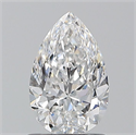 Natural Diamond 1.01 Carats, Pear with  Cut, E Color, VVS1 Clarity and Certified by GIA