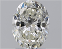 Natural Diamond 1.50 Carats, Oval with  Cut, J Color, VS1 Clarity and Certified by GIA