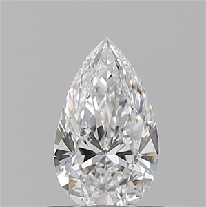 Foto Diamante Natural 0.70 quilates, De pera , Color D, claridad VS2 y certificado GIA de