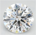 Lab Grown Diamond 3.18 Carats, Round with Ideal Cut, D Color, IF Clarity and Certified by IGI