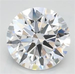 Picture of Lab Grown Diamond 3.18 Carats, Round with Ideal Cut, D Color, IF Clarity and Certified by IGI