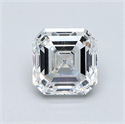 Diamante Natural 1.03 quilates, Asscher , Color D, claridad SI1 y certificado GIA