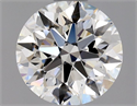 Natural Diamond 0.90 Carats, Round with Excellent Cut, H Color, VVS1 Clarity and Certified by GIA