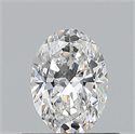 Natural Diamond 0.50 Carats, Oval with  Cut, E Color, VS2 Clarity and Certified by GIA