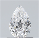 Natural Diamond 0.56 Carats, Pear with  Cut, D Color, VS1 Clarity and Certified by GIA