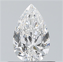 Natural Diamond 0.50 Carats, Pear with  Cut, E Color, VS2 Clarity and Certified by GIA