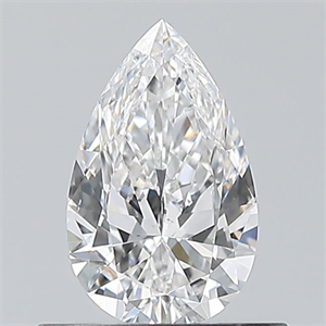 Picture of Natural Diamond 0.50 Carats, Pear with  Cut, E Color, VS2 Clarity and Certified by GIA