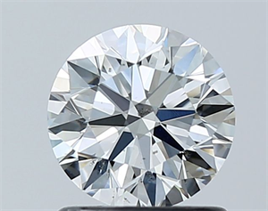 Picture of Natural Diamond 1.01 Carats, Round with Excellent Cut, G Color, SI1 Clarity and Certified by GIA