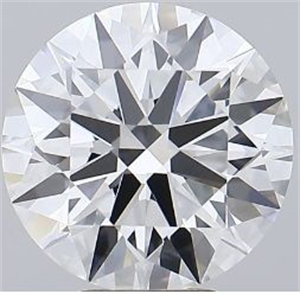 Picture of Lab Grown Diamond 6.01 Carats, Round with Excellent Cut, D Color, VS1 Clarity and Certified by GIA