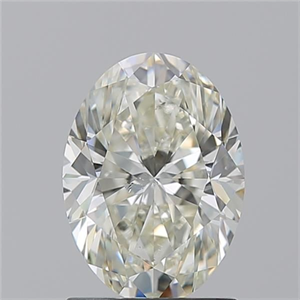 Picture of Natural Diamond 1.52 Carats, Oval with  Cut, K Color, SI2 Clarity and Certified by GIA