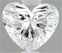 Natural Diamond 0.43 Carats, Heart with  Cut, E Color, VS2 Clarity and Certified by GIA