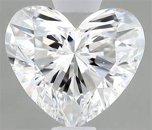 Picture of Natural Diamond 0.43 Carats, Heart with  Cut, E Color, VS2 Clarity and Certified by GIA