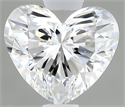 Natural Diamond 0.43 Carats, Heart with  Cut, E Color, VS2 Clarity and Certified by GIA