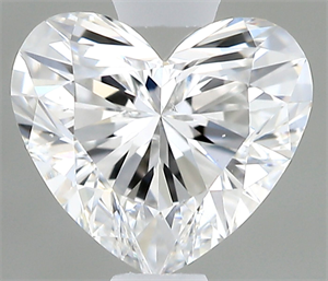 Picture of Natural Diamond 0.43 Carats, Heart with  Cut, E Color, VS2 Clarity and Certified by GIA