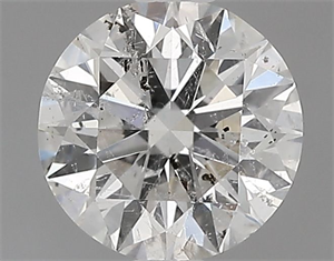 Picture of Natural Diamond 0.71 Carats, Round with Excellent Cut, G Color, I1 Clarity and Certified by GIA