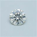Natural Diamond 0.40 Carats, Round with Very Good Cut, J Color, SI1 Clarity and Certified by GIA