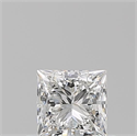 Diamante Natural 0.50 quilates, Princesa , Color F, claridad VVS1 y certificado GIA