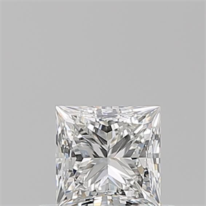 Foto Diamante Natural 0.50 quilates, Princesa , Color F, claridad VVS1 y certificado GIA de
