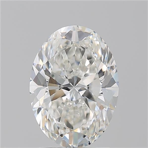 Foto Diamante Natural 2.52 quilates, Ovalado , Color G, claridad VVS2 y certificado GIA de