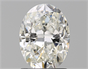 Natural Diamond 1.51 Carats, Oval with  Cut, J Color, SI1 Clarity and Certified by GIA
