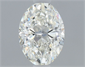 Natural Diamond 0.50 Carats, Oval with  Cut, I Color, VS2 Clarity and Certified by GIA