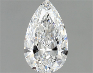 Picture of Natural Diamond 0.50 Carats, Pear with  Cut, D Color, VS2 Clarity and Certified by GIA