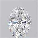 Natural Diamond 1.20 Carats, Oval with  Cut, D Color, SI2 Clarity and Certified by GIA
