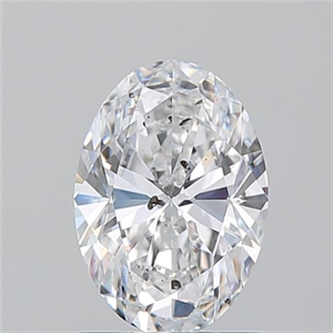 Picture of Natural Diamond 1.20 Carats, Oval with  Cut, D Color, SI2 Clarity and Certified by GIA