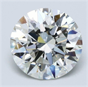Natural Diamond 3.21 Carats, Round with Excellent Cut, I Color, VVS2 Clarity and Certified by GIA