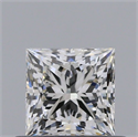 Diamante Natural 0.51 quilates, Princesa , Color G, claridad VVS1 y certificado GIA