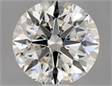 Natural Diamond 0.90 Carats, Round with Excellent Cut, J Color, SI2 Clarity and Certified by GIA