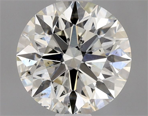 Picture of Natural Diamond 0.90 Carats, Round with Excellent Cut, J Color, SI2 Clarity and Certified by GIA