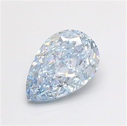 Picture of Lab Grown Diamond 2.73 Carats, Pear with  Cut, Fancy Intense Blue Color, VVS1 Clarity and Certified by IGI