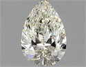 Natural Diamond 0.90 Carats, Pear with  Cut, K Color, VVS1 Clarity and Certified by GIA