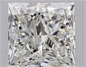 Natural Diamond 0.75 Carats, Princess with  Cut, H Color, VVS2 Clarity and Certified by GIA