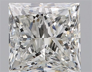 Picture of Natural Diamond 0.75 Carats, Princess with  Cut, H Color, VVS2 Clarity and Certified by GIA