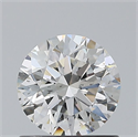 Natural Diamond 0.83 Carats, Round with Excellent Cut, H Color, SI2 Clarity and Certified by GIA