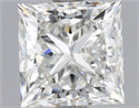 Diamante Natural 1.51 quilates, Princesa , Color I, claridad VVS1 y certificado GIA
