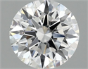 Lab Grown Diamond 1.43 Carats, Round with Ideal Cut, D Color, VVS2 Clarity and Certified by IGI