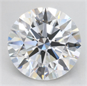 Lab Grown Diamond 3.13 Carats, Round with Excellent Cut, D Color, VVS1 Clarity and Certified by GIA