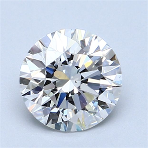 Picture of Natural Diamond 1.51 Carats, Round with Excellent Cut, F Color, SI2 Clarity and Certified by GIA