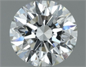 Natural Diamond 0.50 Carats, Round with Excellent Cut, H Color, VVS1 Clarity and Certified by IGI