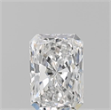 Natural Diamond 0.50 Carats, Radiant with  Cut, D Color, VVS2 Clarity and Certified by GIA