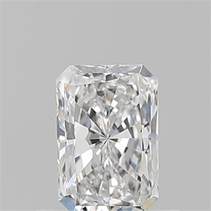 Picture of Natural Diamond 0.50 Carats, Radiant with  Cut, D Color, VVS2 Clarity and Certified by GIA
